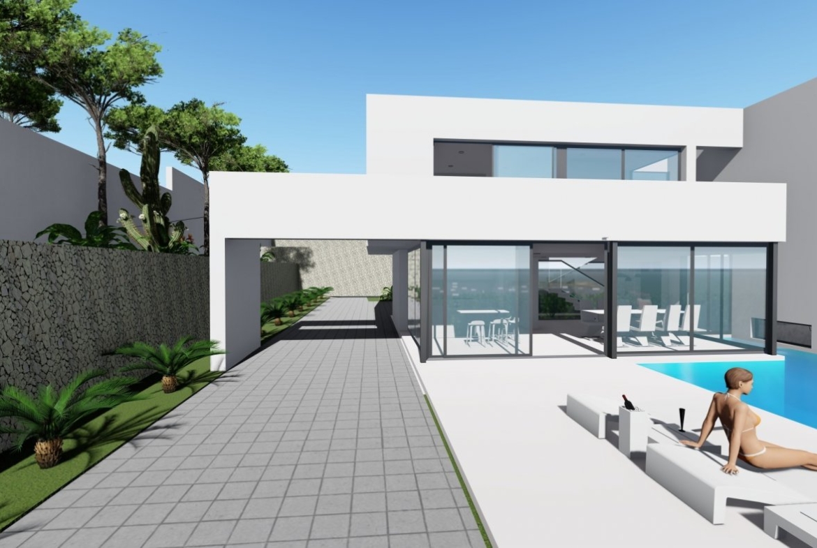 Villa de diseño en Maryvilla con vistas al mar