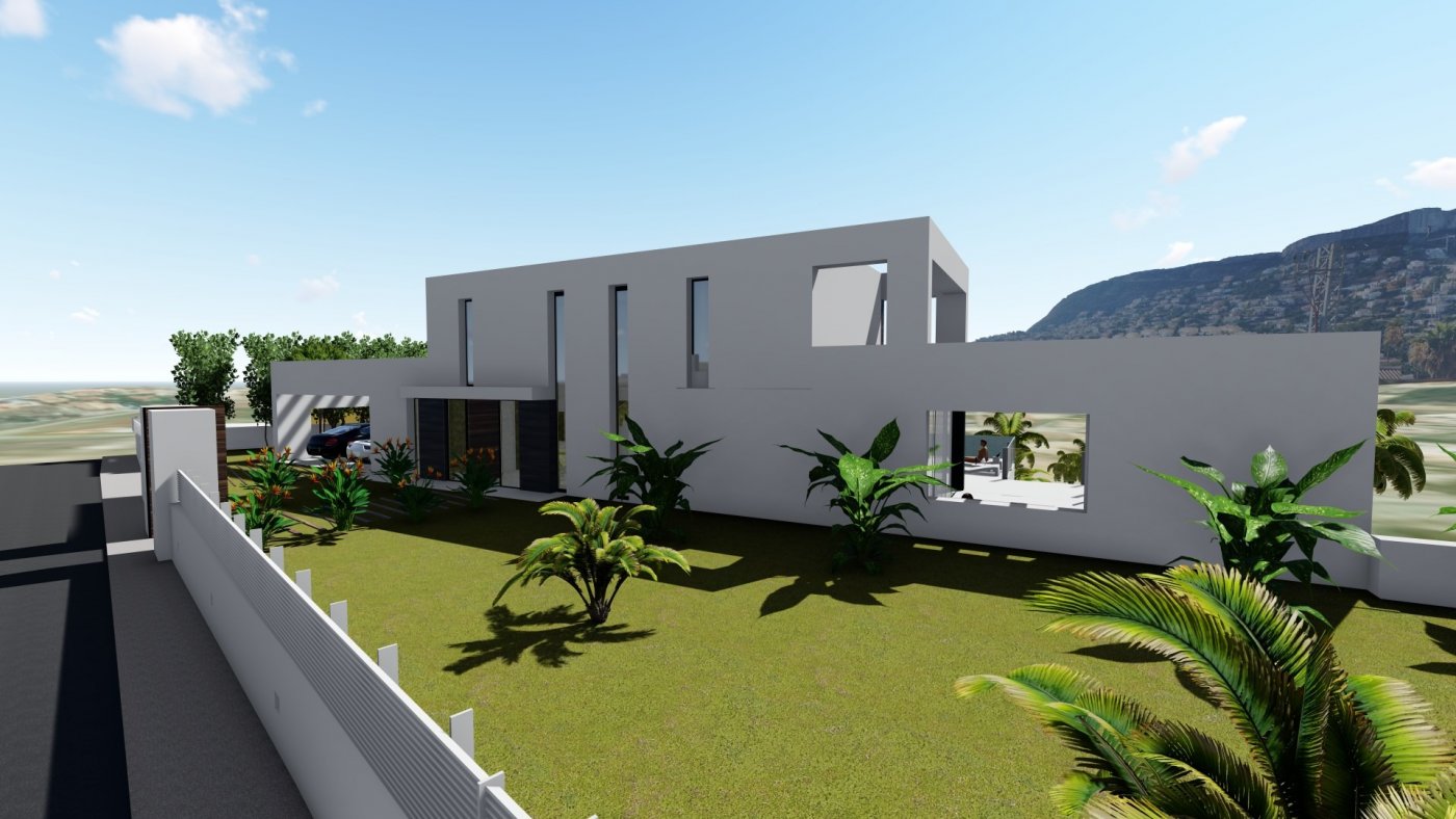 Villa de diseño minimalista en zona Canuta Alta de Calpe