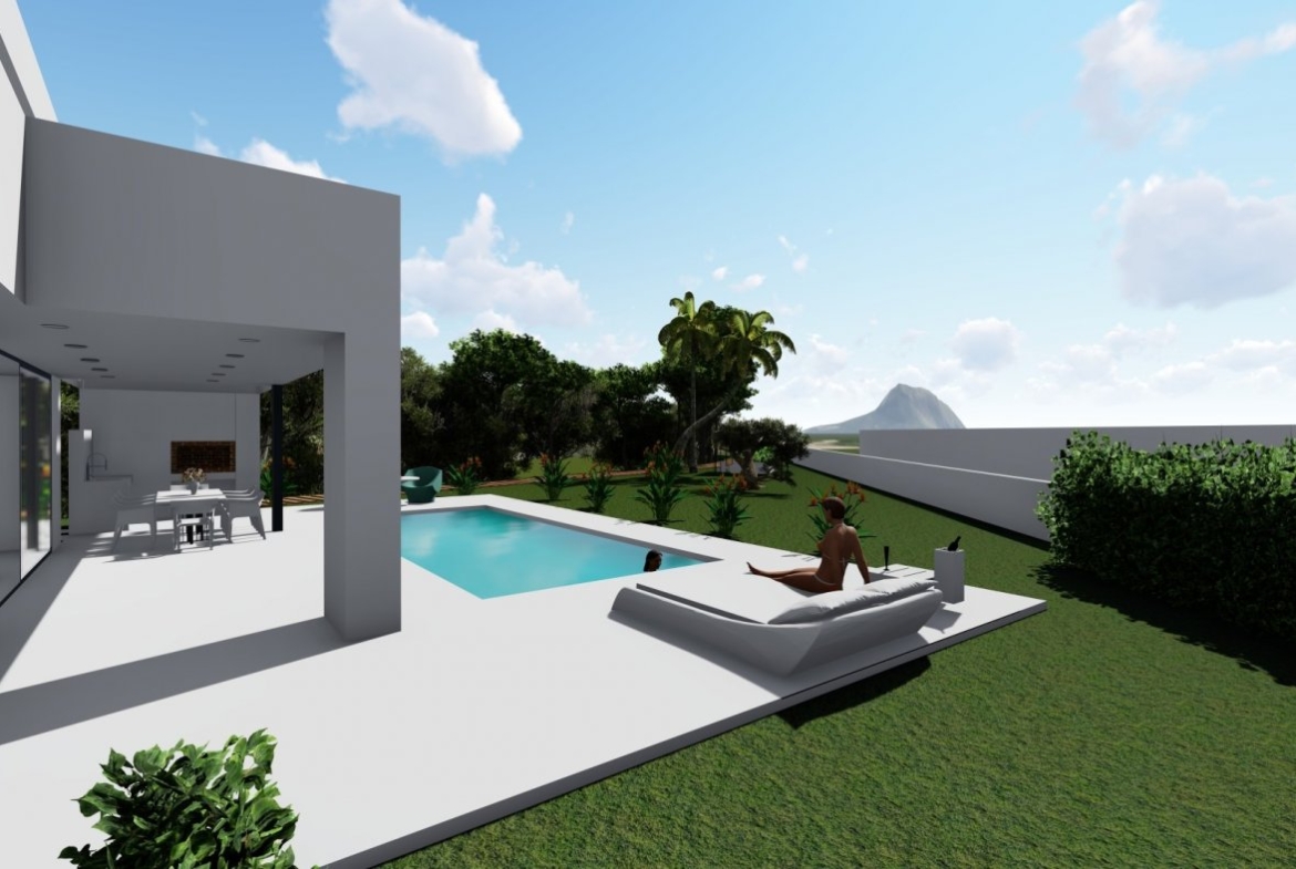 Villa de diseño contemporáneo en zona Canuta Baja de Calpe