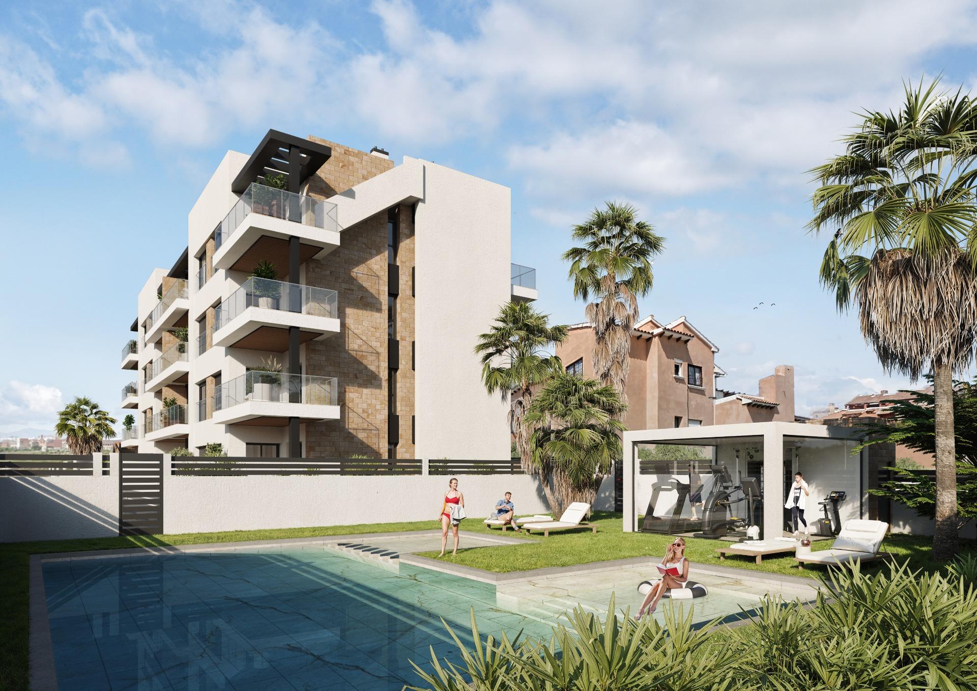 2-15-156 CHALET ADOSADO EN AGUAS NUEVAS CON PISCINA PRIVADA. 3 DORM. 3 BAÑOS. 115 M2.
