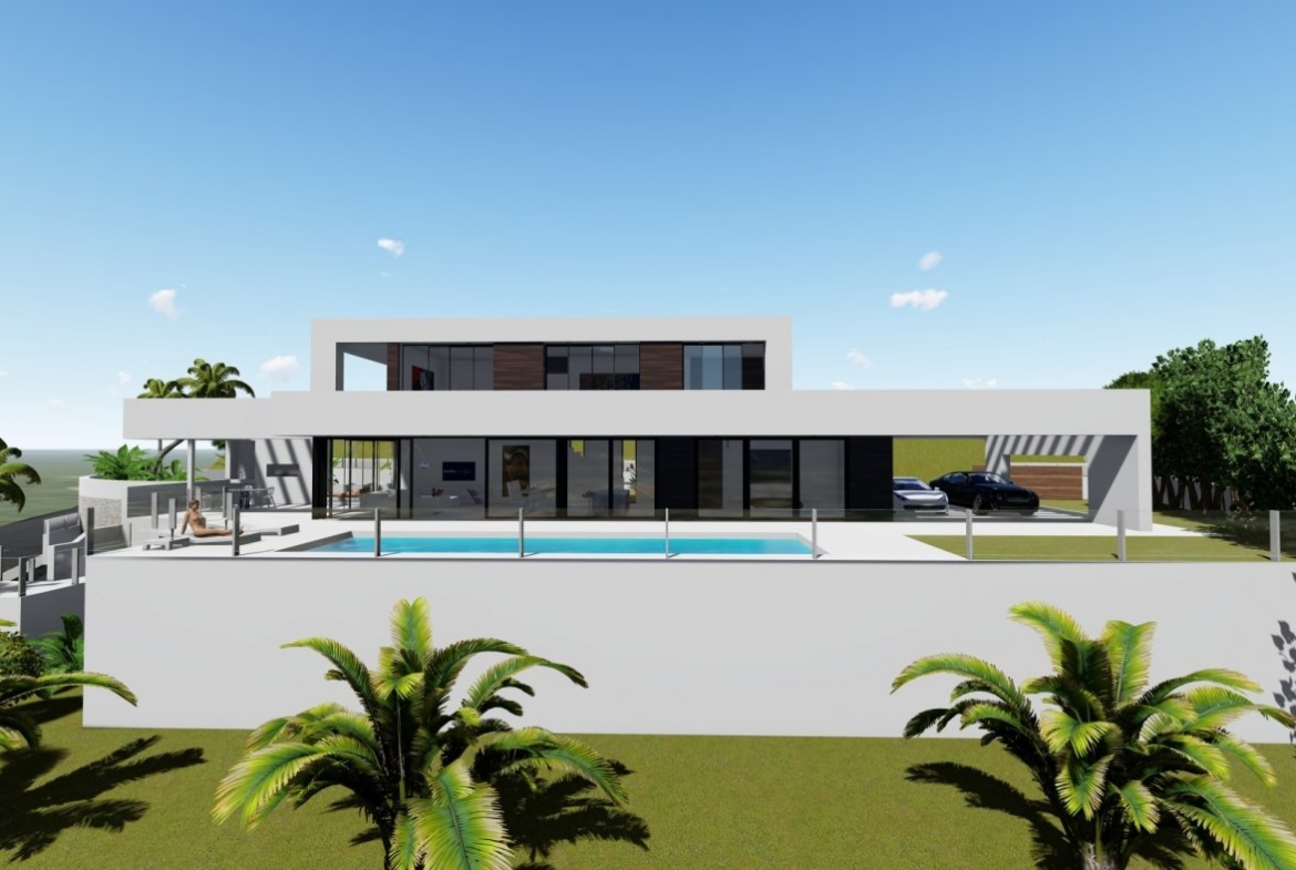 Villa de diseño minimalista en zona Canuta Alta de Calpe