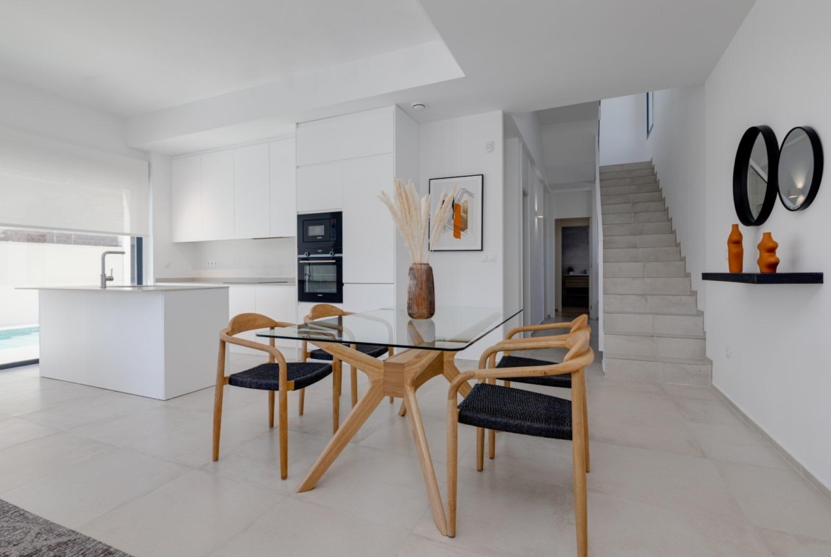 Luxury villas surrounded by green areas and golf courses
