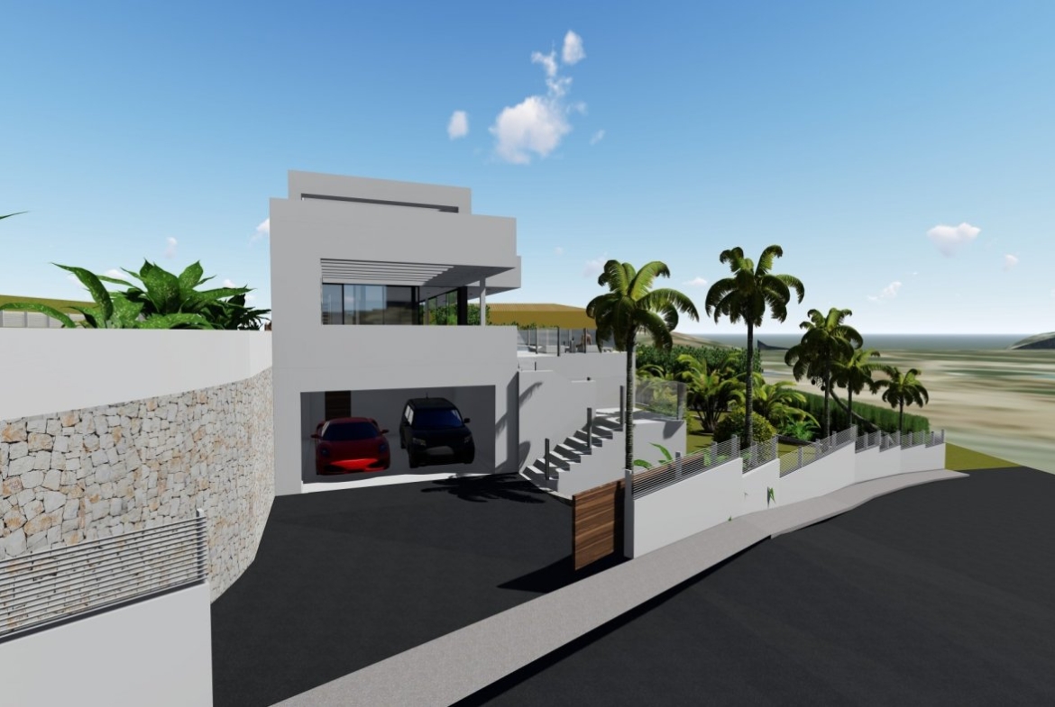 Villa de diseño minimalista en zona Canuta Alta de Calpe