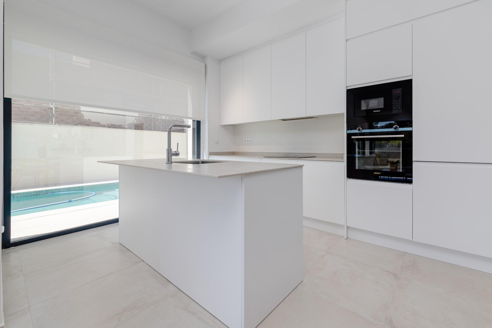 Luxury villas surrounded by green areas and golf courses