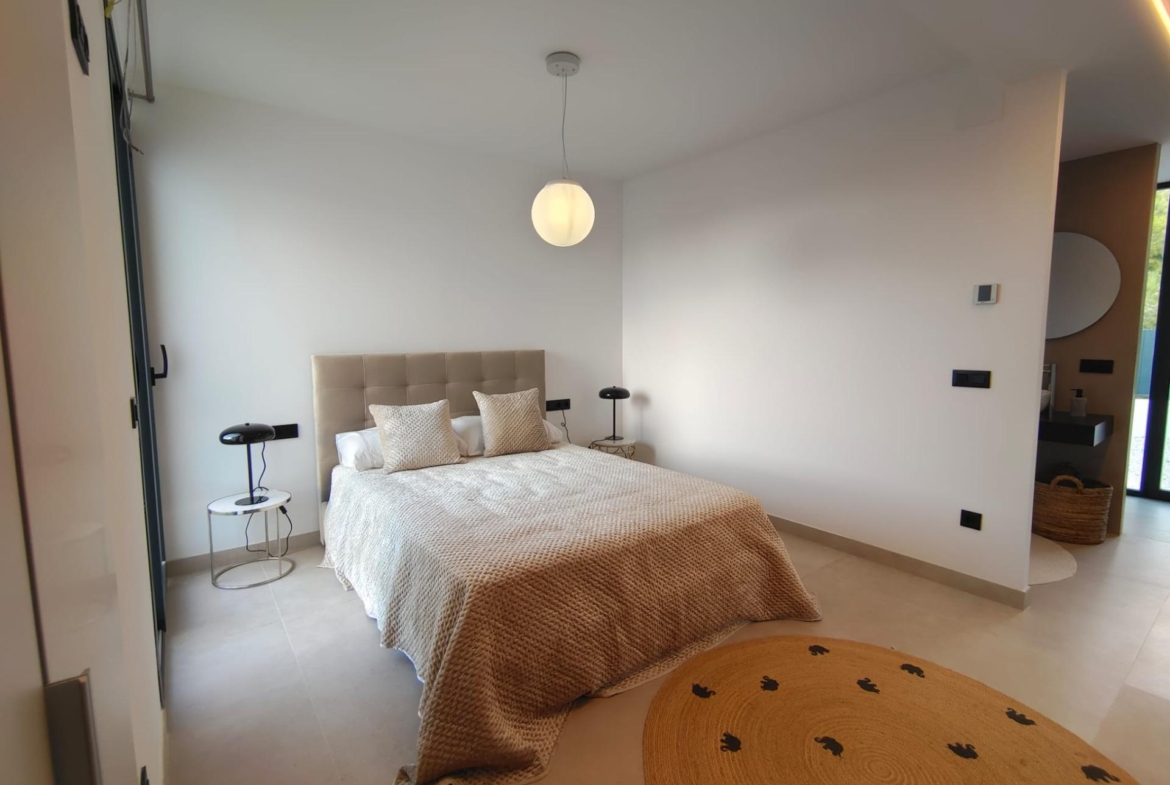 Design villa met uitzicht op zee