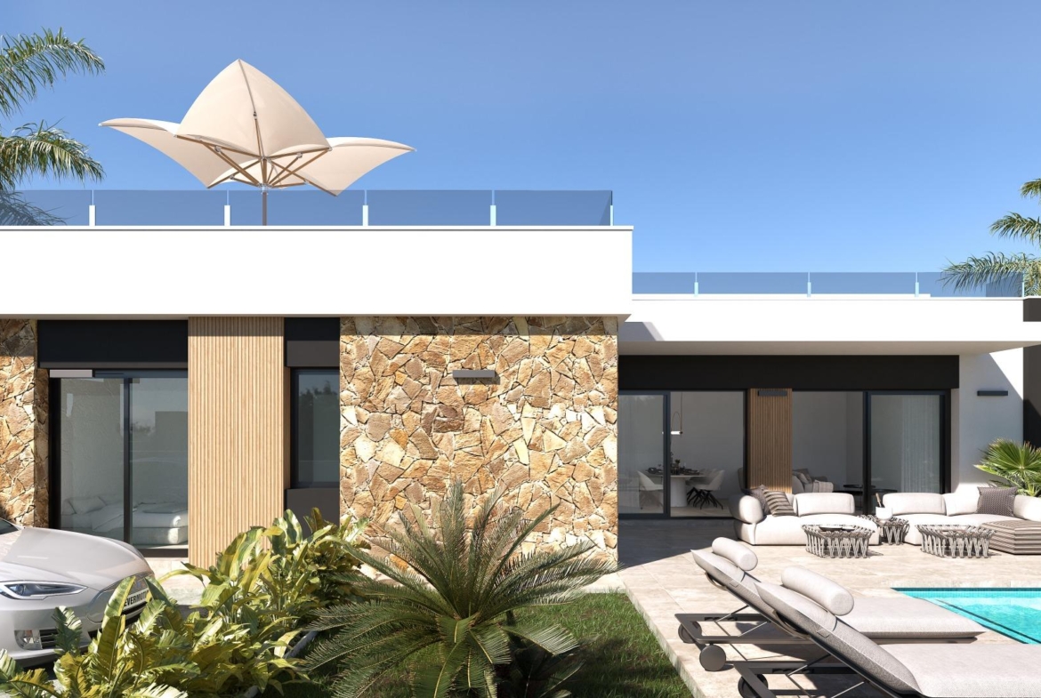 VILLA’S “JULIET” OBRA NUEVA. 3 DORM. 2 BAÑOS. PISCINA PRIVADA. PARCELA 263 M2.