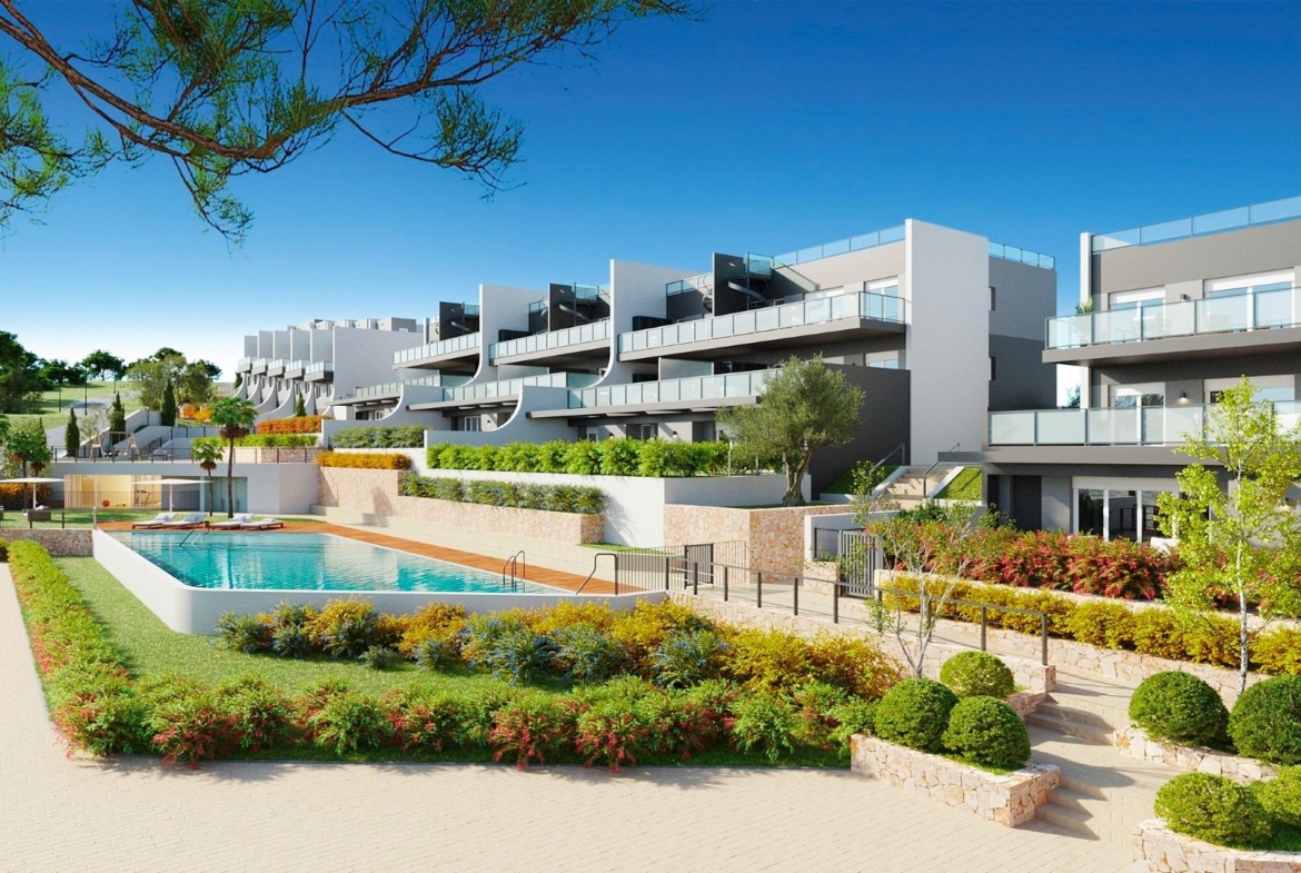 Nieuwe appartementen en herenhuizen met uitzicht op zee
