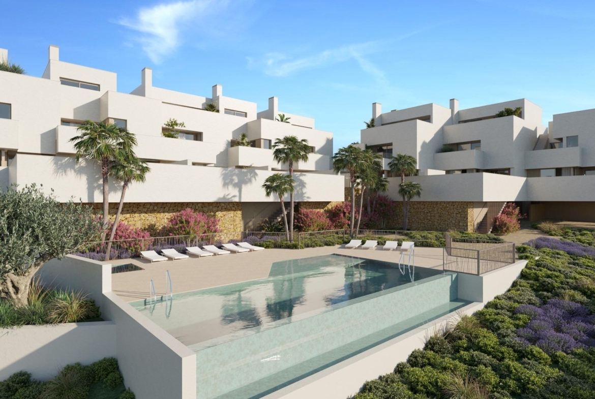 New luxury semi-detached homes with exclusive design with private pool