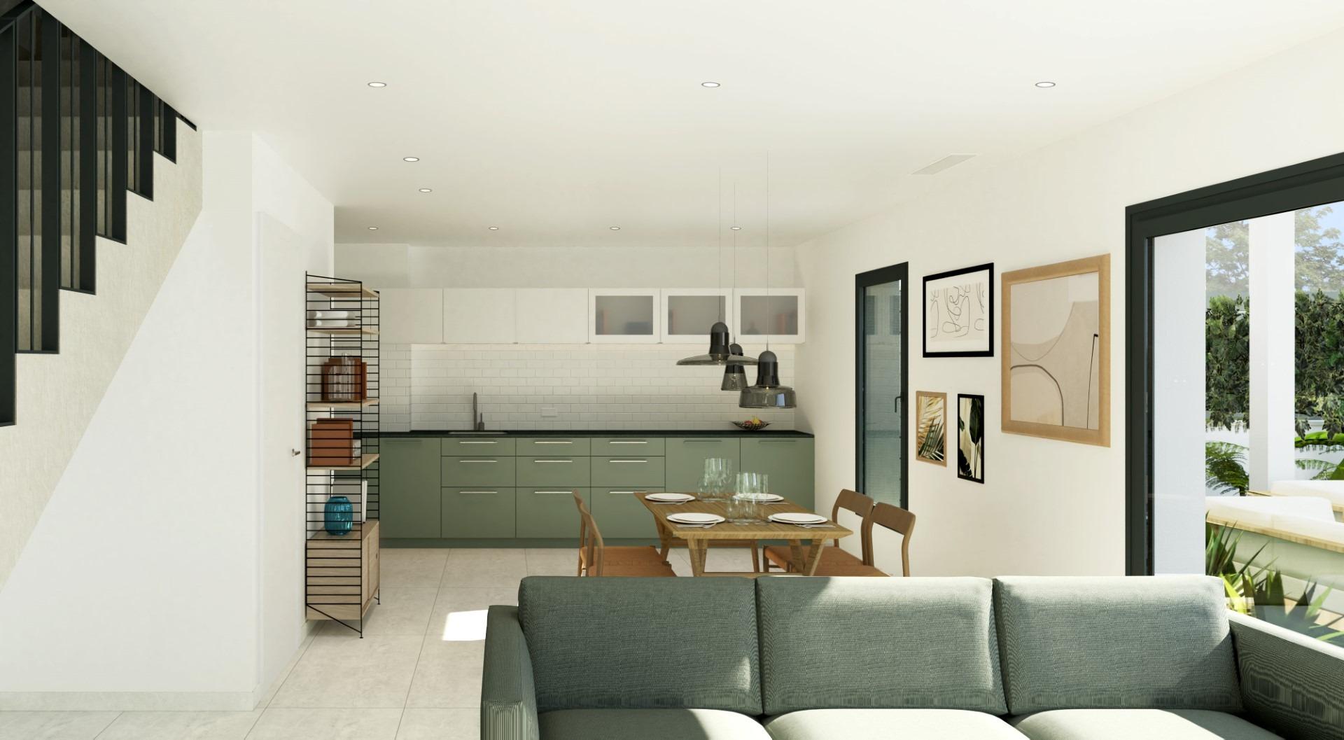 Newly built semi-detached homes ready to move into