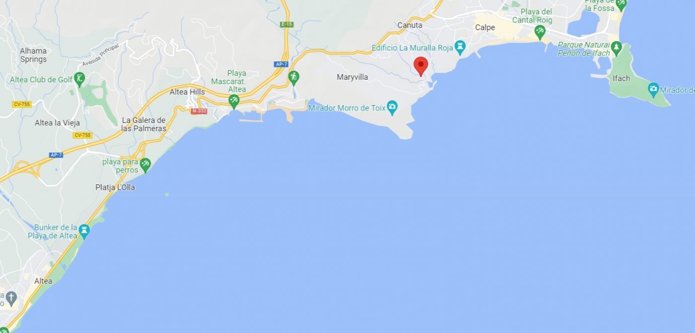 Villa de diseño contemporáneo en zona Canuta Baja de Calpe