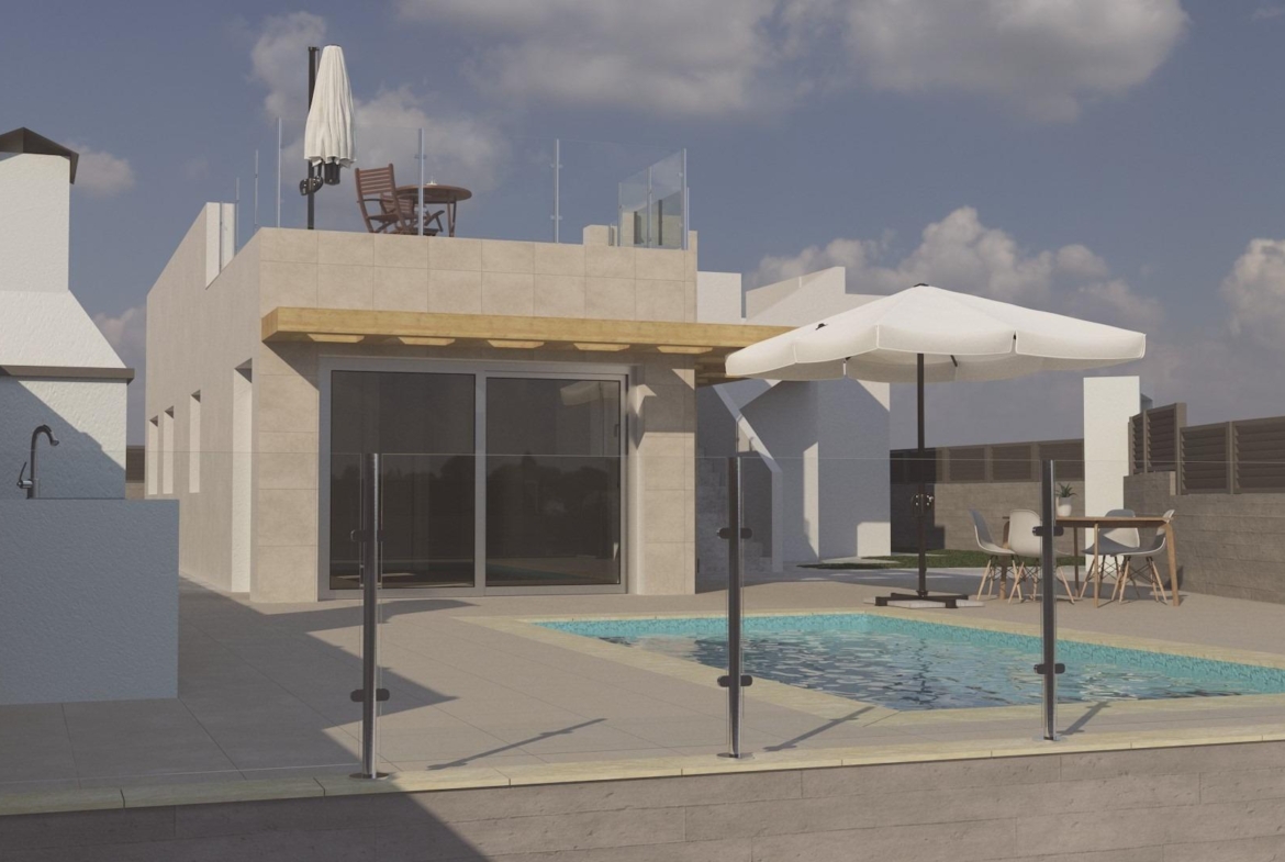 New construction villa with pool in Polop de la Marina