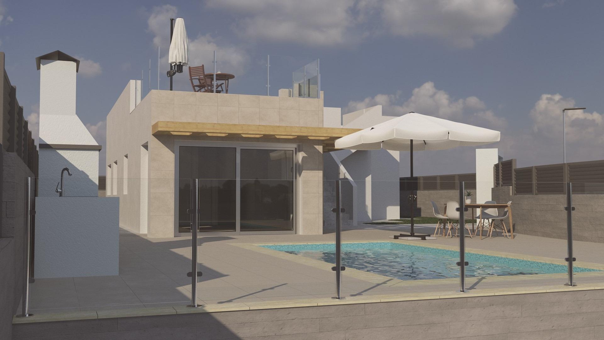 New construction villa with pool in Polop de la Marina