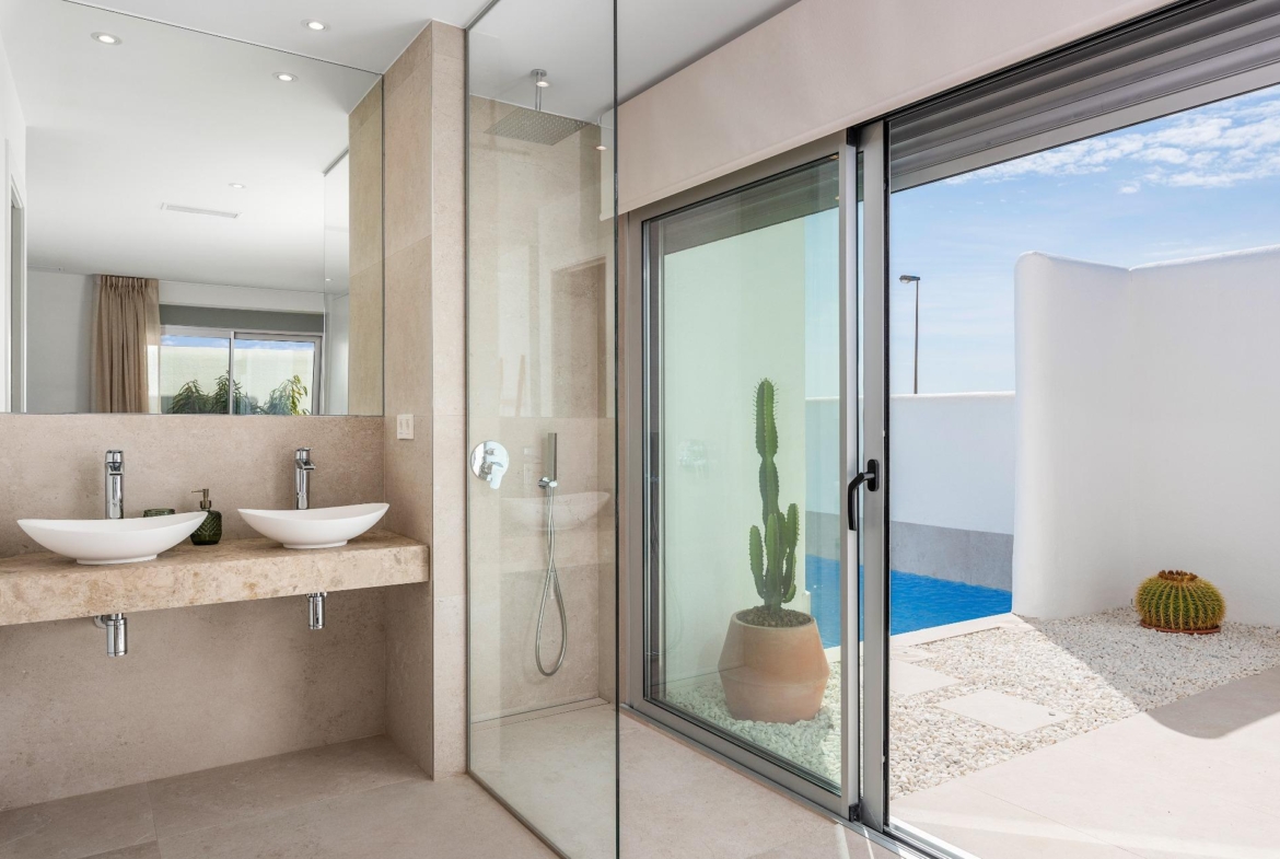 OBRA NUEVA EN DOLORES. VILLAS DE LUJO (SANTORINI) 3 DORM. 2 BAÑOS. PARCELA 260 M2. GARAJE+PISCINA.