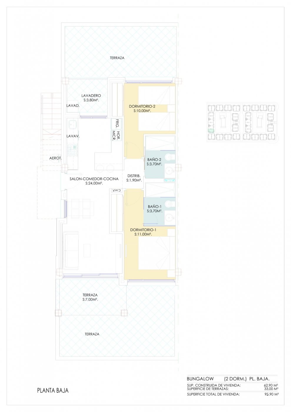 NIEUWE BUILD RESIDENTIAL VAN BUNGALOW APPARTEMENTS IN LOS BALCONES, TORREVIEJA