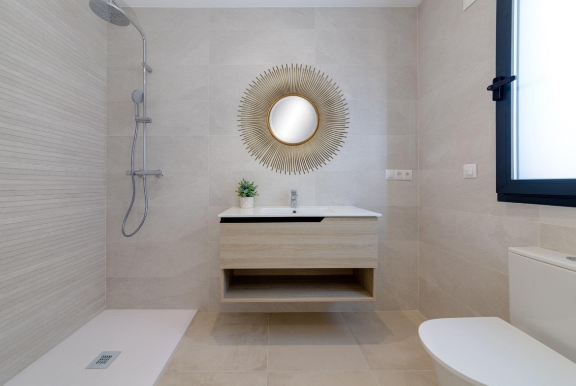 Luxury villas surrounded by green areas and golf courses