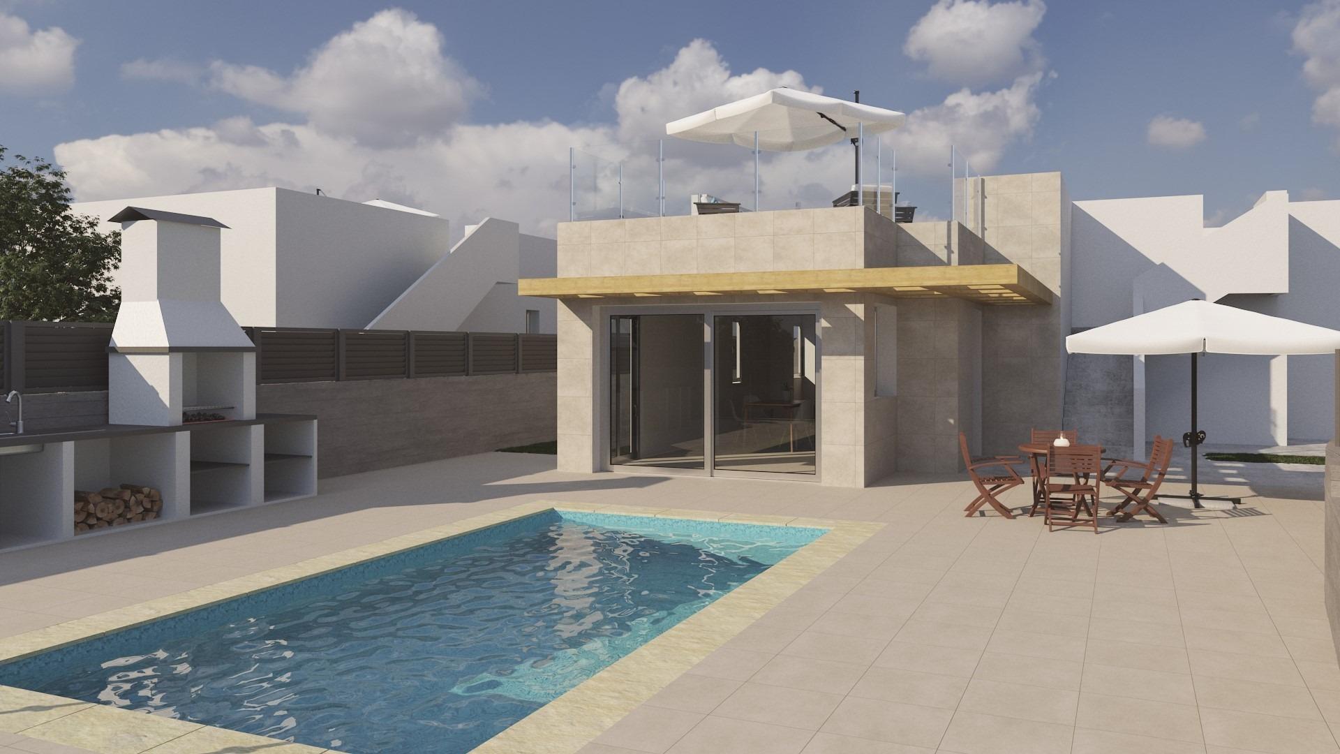 New construction villa with pool in Polop de la Marina