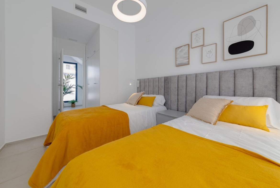 Luxury villas surrounded by green areas and golf courses