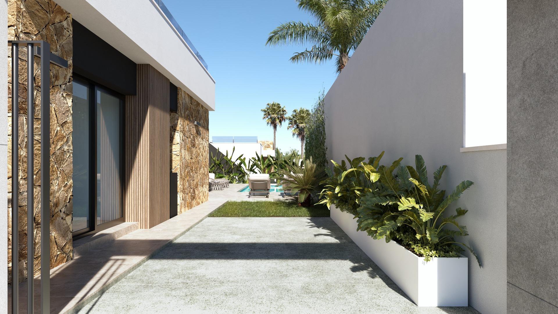 VILLA’S “JULIET” OBRA NUEVA. 3 DORM. 2 BAÑOS. PISCINA PRIVADA. PARCELA 263 M2.