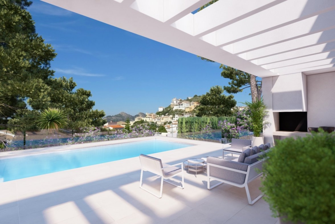 Villa exclusiva con vistas a la montaña en Pedreguer