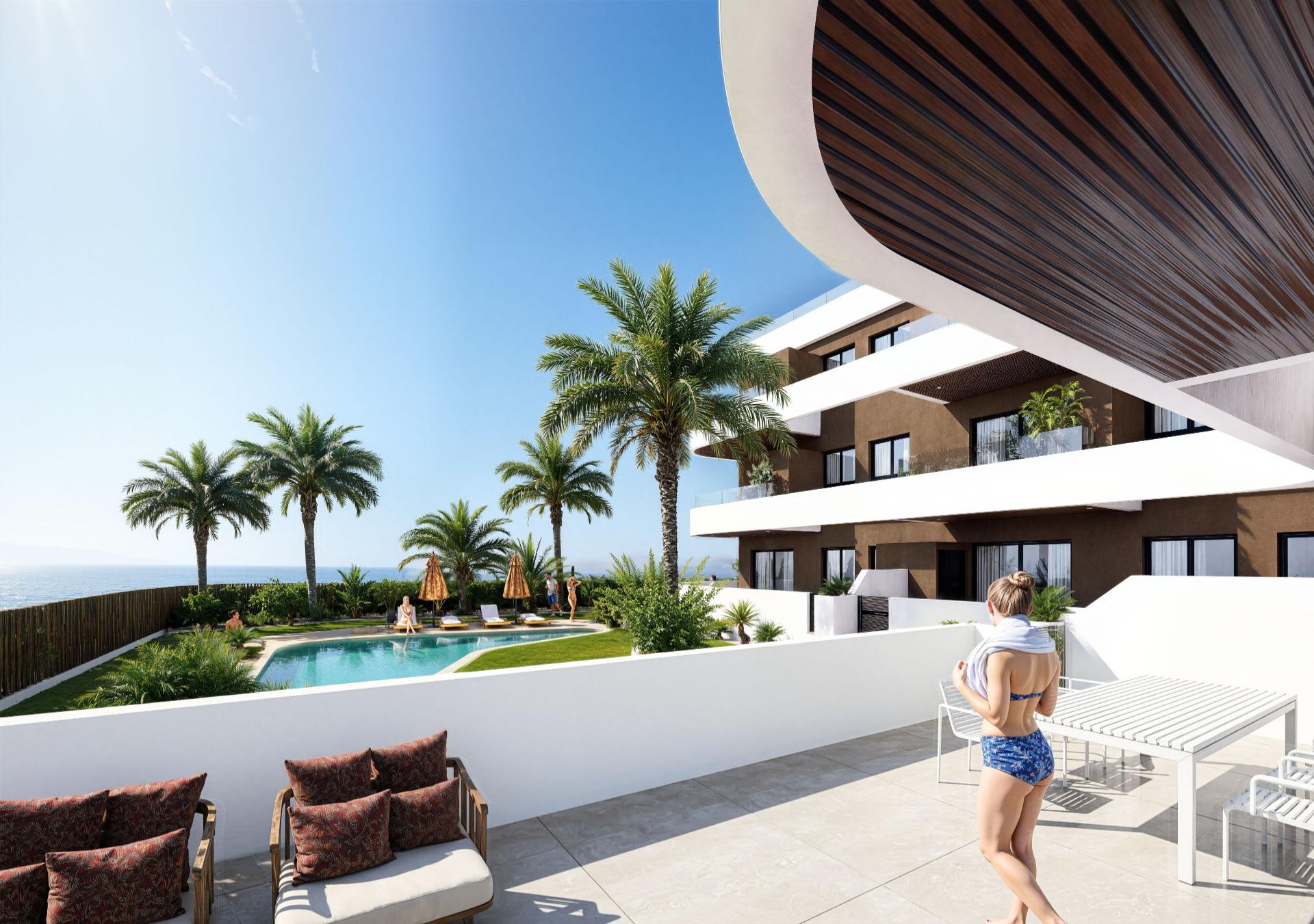 2-3-322 OBRA NUEVA EN GUARDAMAR DEL SEGURA! APARTAMENTO DE 2 DORM. 2 BAÑOS. TERRAZA DE 13 M2. PISCINA.