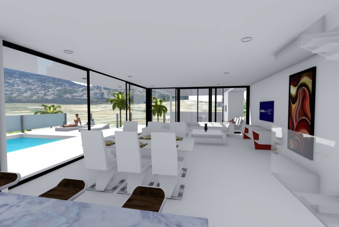 Villa de diseño minimalista en zona Canuta Alta de Calpe