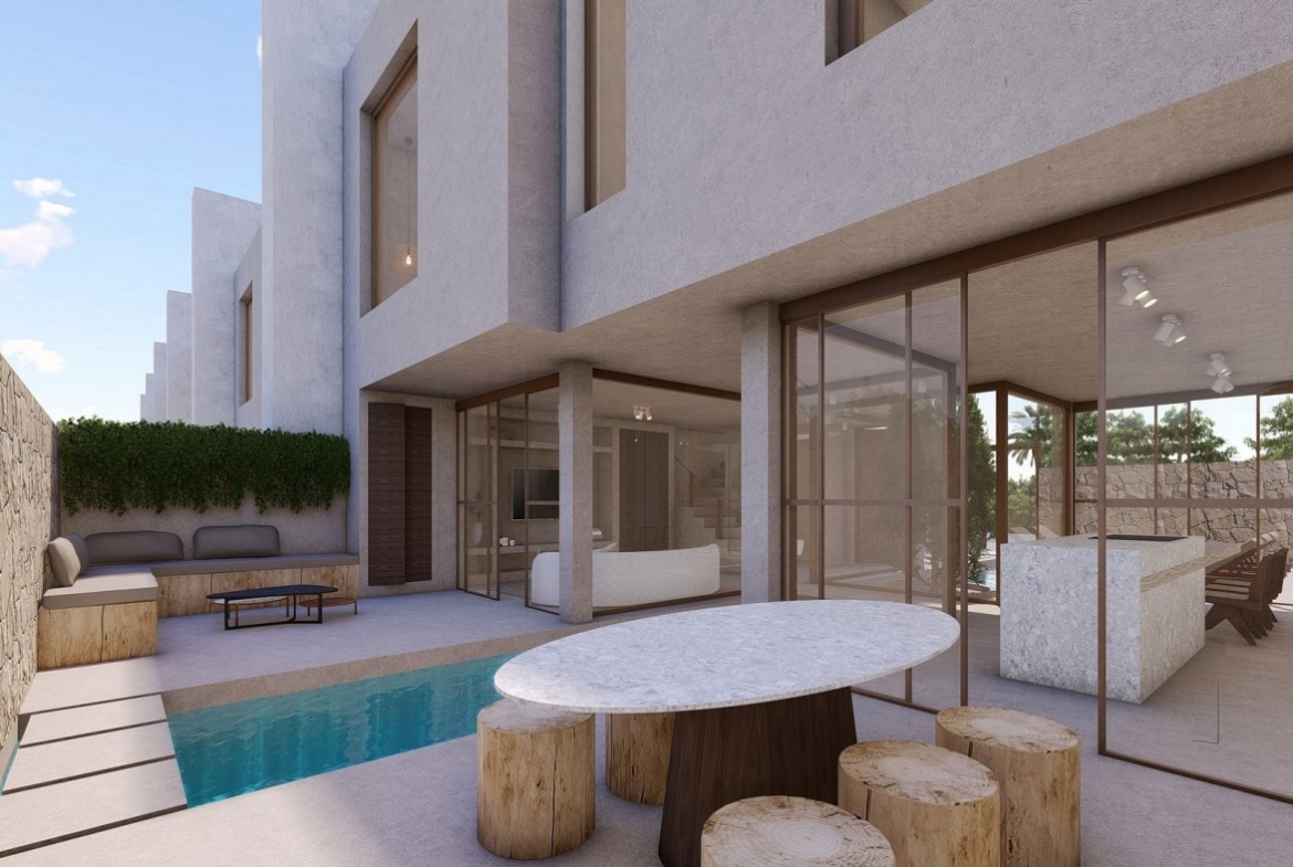 NEW BUILD CORNER TOWNHOUSES IN FORMENTERA DEL SEGURA