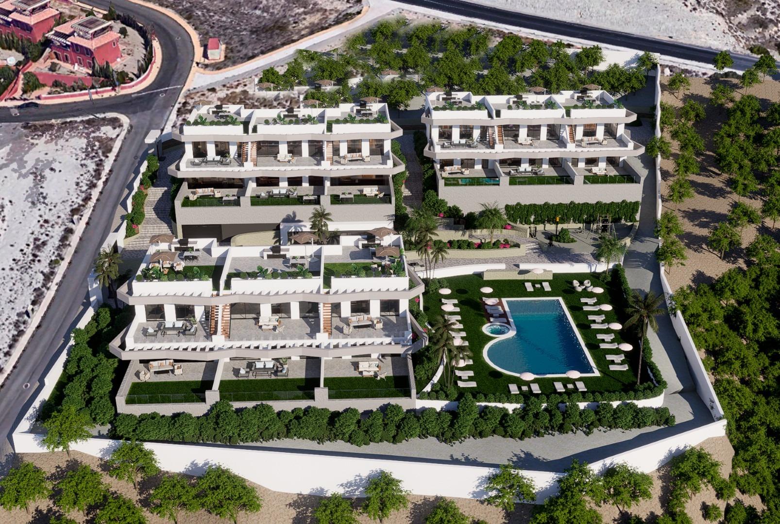 2-3-80 Apartments with large terraces in Balcón de Finestrat