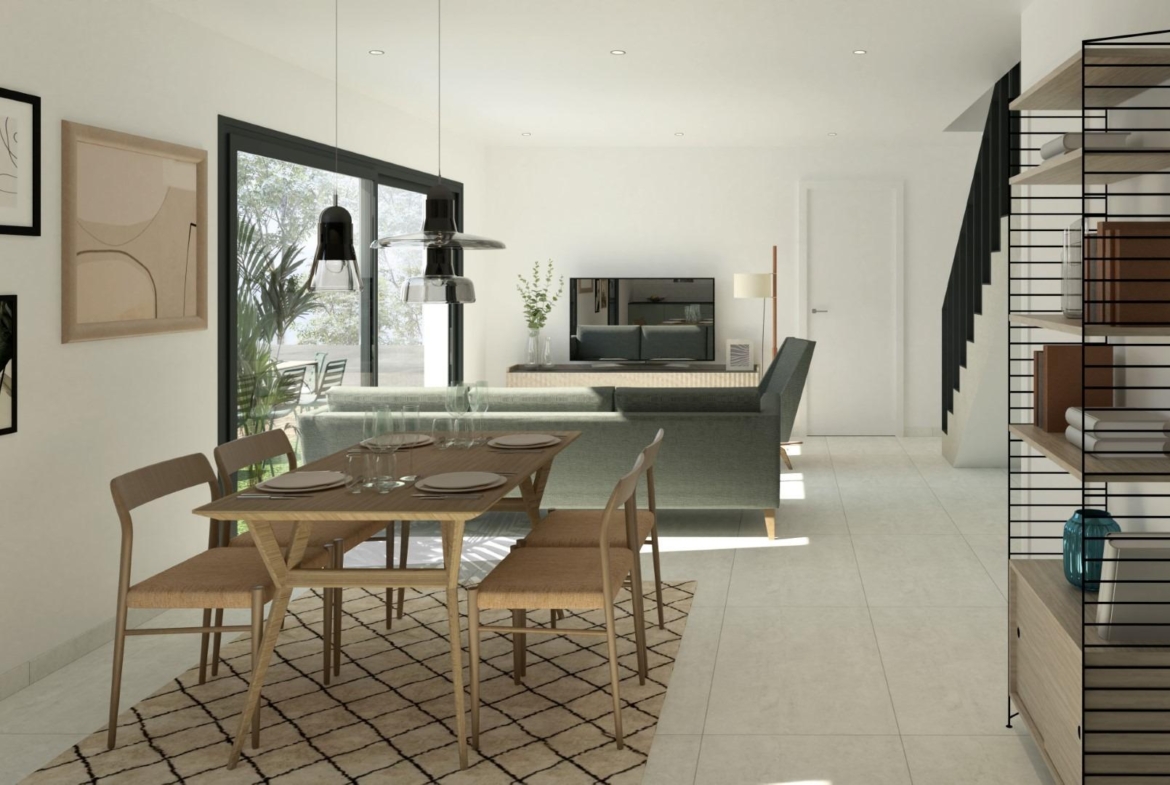 Newly built semi-detached homes ready to move into