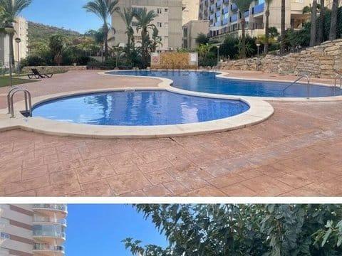 Bonito apartamento con vistas al mar y a la montaña, amueblado y equipado.