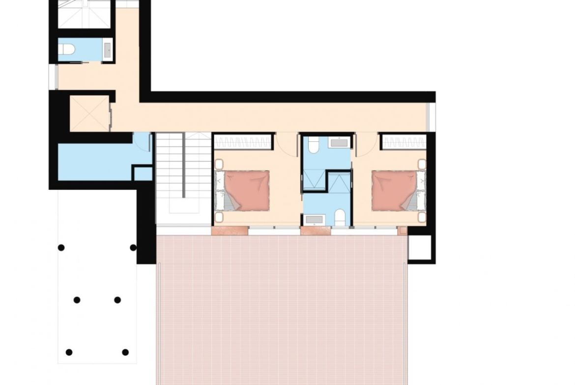 Design villa met een totale oppervlakte van 250 vierkante meter met uitzicht op Guardamar en de zee.