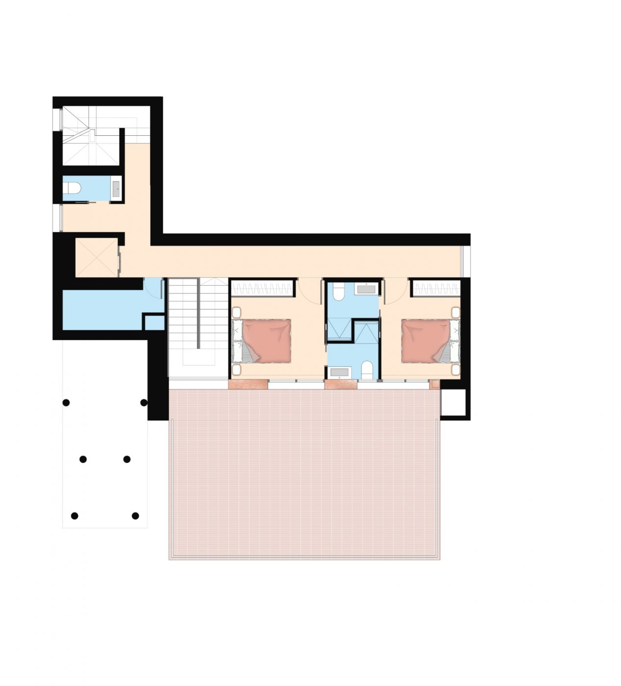 Design villa met een totale oppervlakte van 250 vierkante meter met uitzicht op Guardamar en de zee.