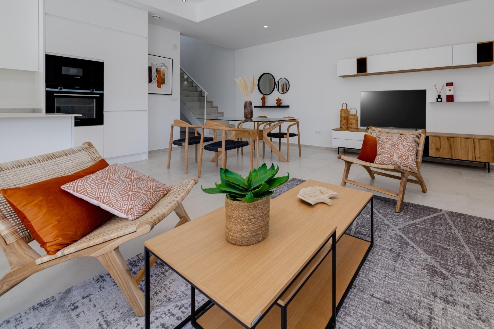 Luxury villas surrounded by green areas and golf courses
