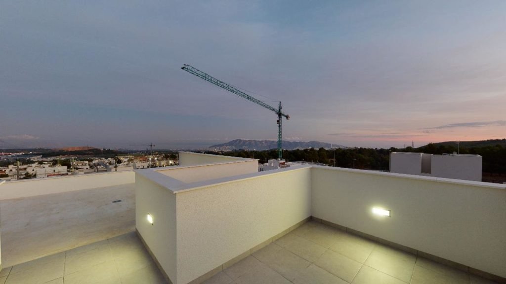 Villas de nueva construcción con vistas al mar y montaña