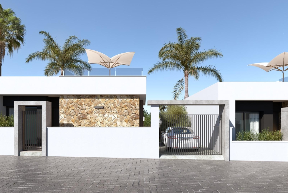 VILLA’S “JULIET” OBRA NUEVA. 3 DORM. 2 BAÑOS. PISCINA PRIVADA. PARCELA 263 M2.