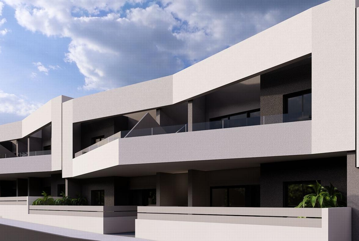 OBRA NUEVA BUNGALOWS PLANTA BAJA Y PLANTA ALTA! EN SAN MIGUEL DE SALINAS. 2 DORM. 2 BAÑOS. JARDIN 33 M2. TOTAL 120 M2. PISCINA.