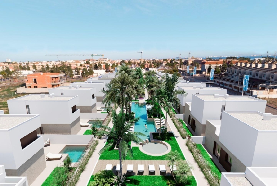 OBRA NUEVA! VILLAS EN LOS ALCAZARES CON PISCINA PRIVADA.