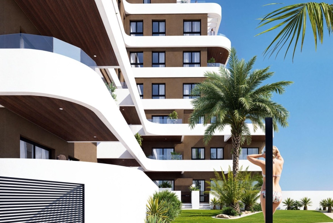 OBRA NUEVA EN GUARDAMAR DEL SEGURA! APARTAMENTO DE 2 DORM. 2 BAÑOS. TERRAZA DE 13 M2. PISCINA.