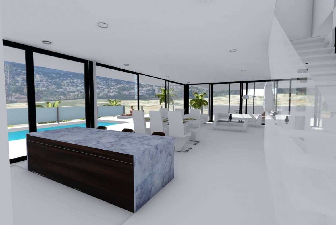 Villa de diseño minimalista en zona Canuta Alta de Calpe