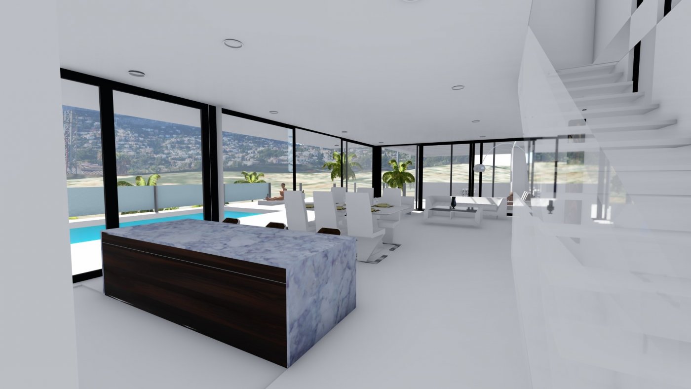 Villa de diseño minimalista en zona Canuta Alta de Calpe