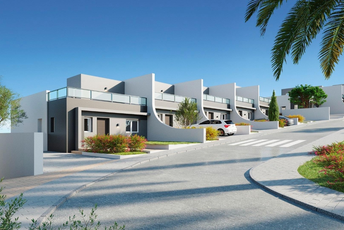 Nieuwe appartementen en herenhuizen met uitzicht op zee