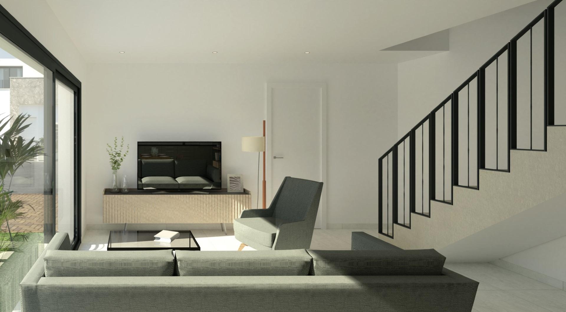 Newly built semi-detached homes ready to move into
