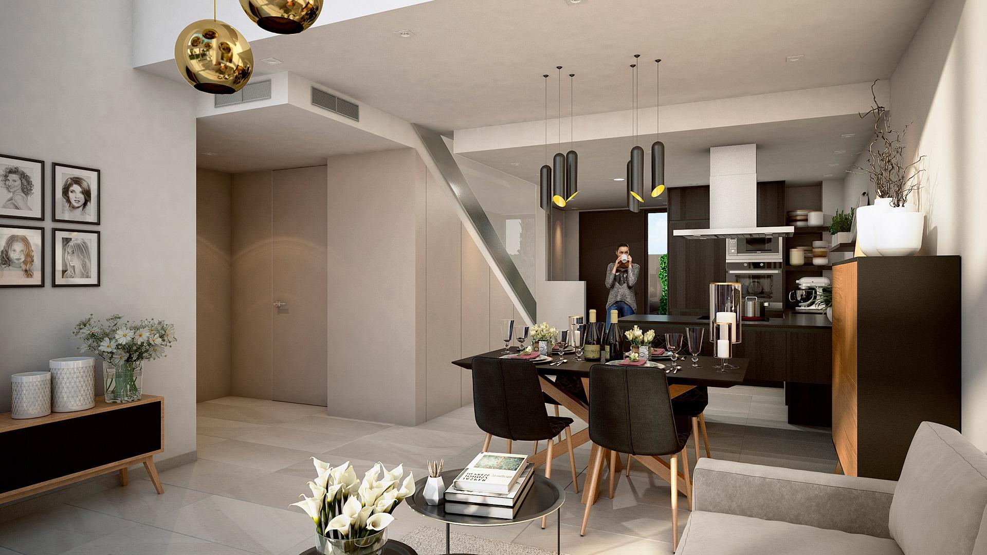 VILLAS PAREADAS EN ALGORFA. 3 DORM. 2 BAÑOS. PISCINA PRIVADA. PARCELA 260 M2.
