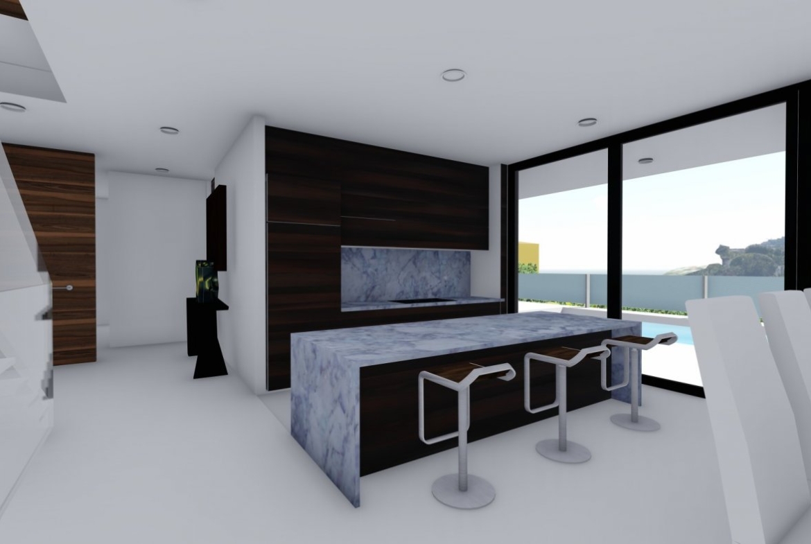 Villa de diseño minimalista en zona Canuta Alta de Calpe