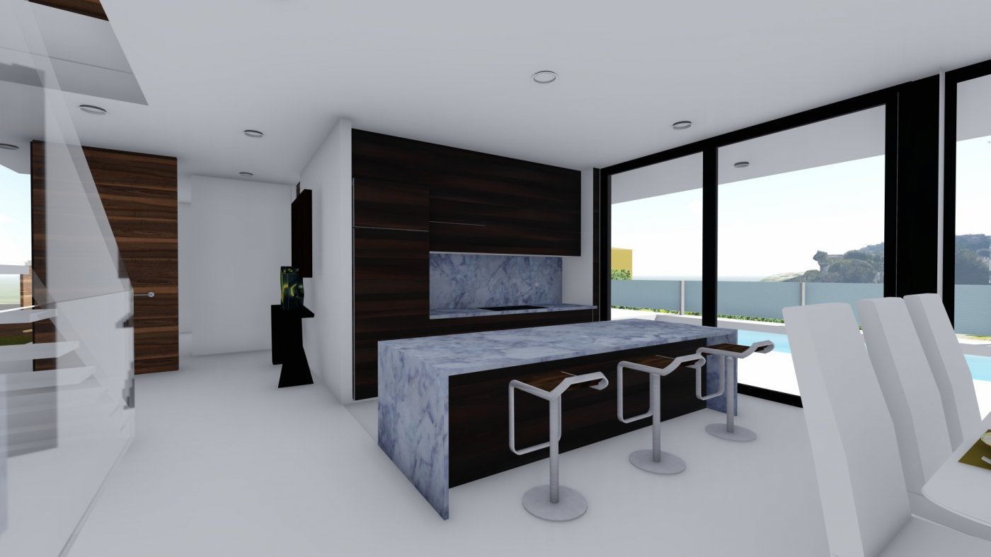 Villa de diseño minimalista en zona Canuta Alta de Calpe