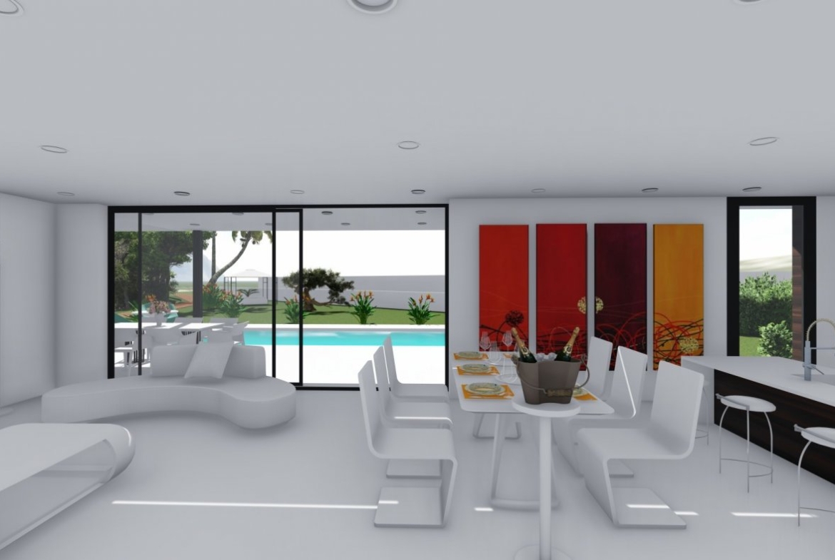 Villa de diseño contemporáneo en zona Canuta Baja de Calpe