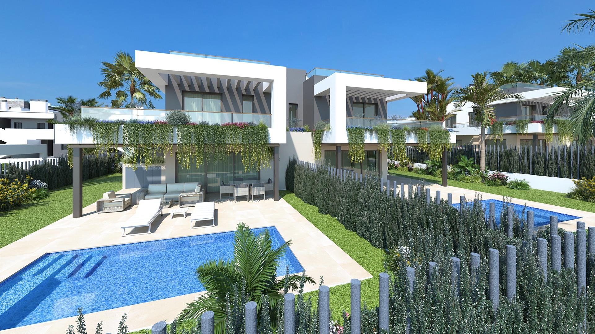 2-5-91 Apartments, bungalows, semi-detached and detached villas with wonderful communal areas in Torrevieja