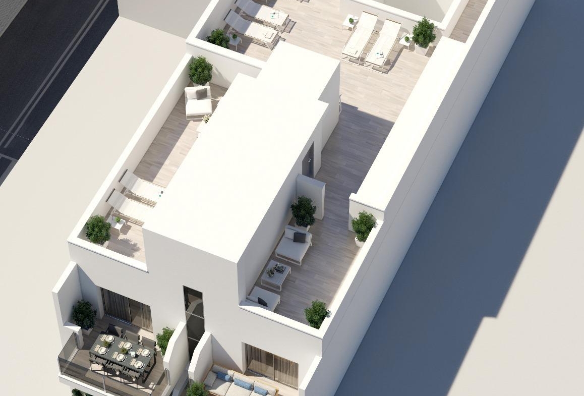OBRA NUEVA EN TORREVIEJA A 150 METROS DE LA PLAYA. 2 DORMITORIOS. 2 BAÑOS. PISCINA COMUNITARIA.