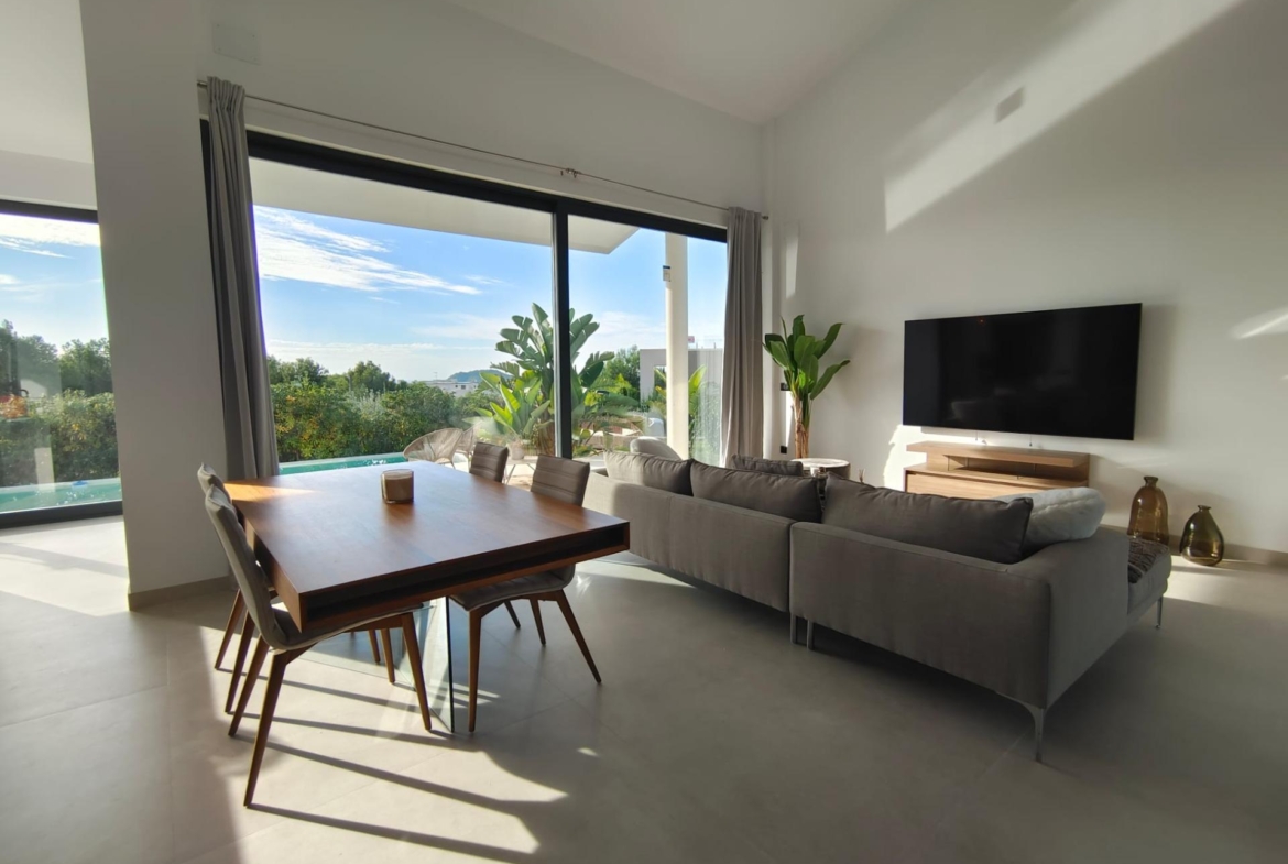 Design villa met uitzicht op zee