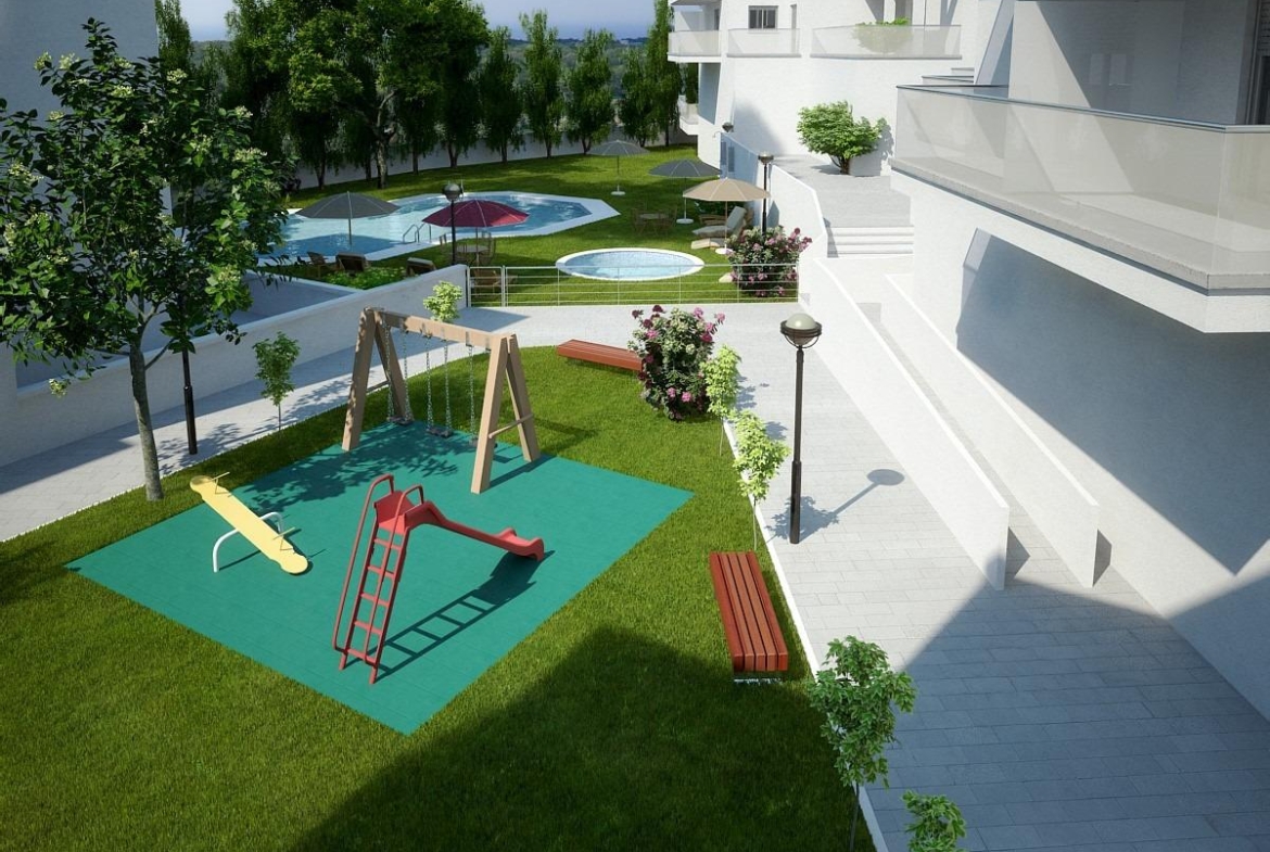Newly built homes with community pool