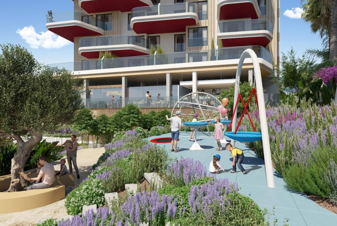 Nieuwe 2 of 3 slaapkamer appartementen naast de zee